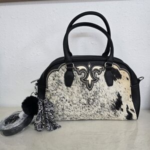 Black and White Satchel Bag